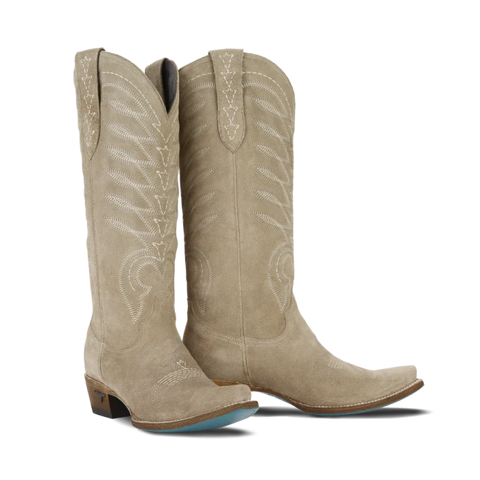 Lane Boots Squash Blossom Women’s Cowboy Boot - Latte Suede