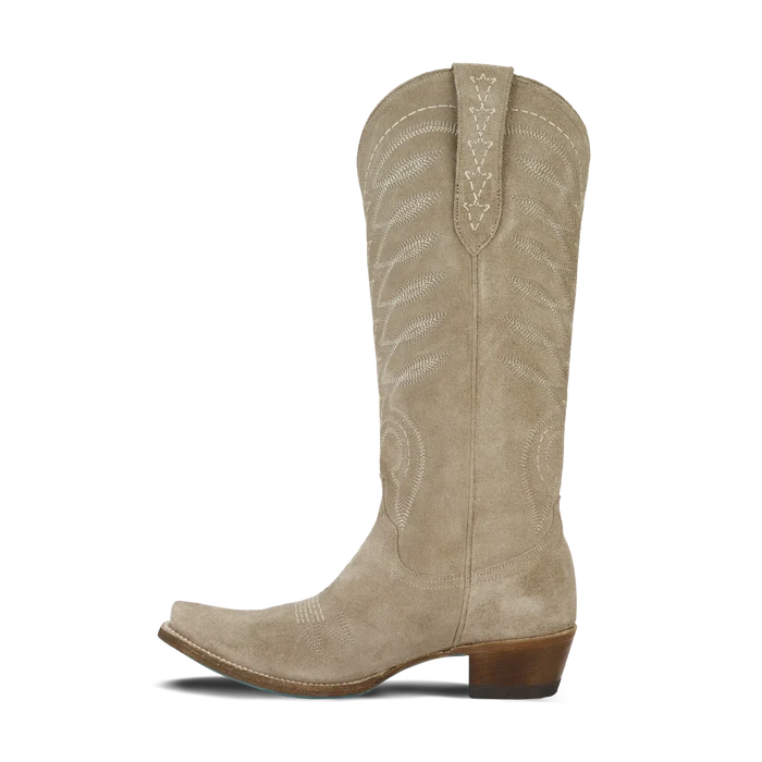Lane Boots Squash Blossom Women’s Cowboy Boot - Latte Suede