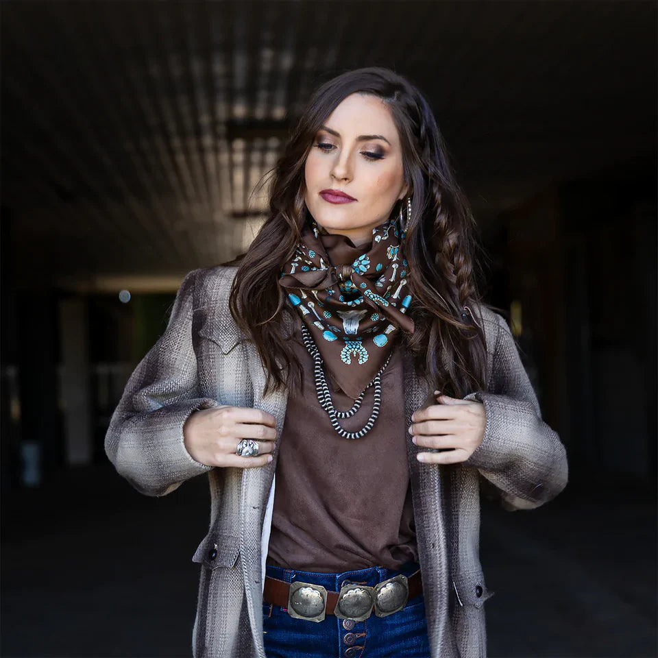 Fringe Scarves Squash Blossomed