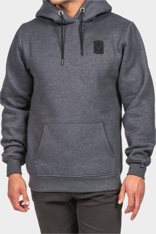 Hunters Element Stamp Hoodie - Dark Marle