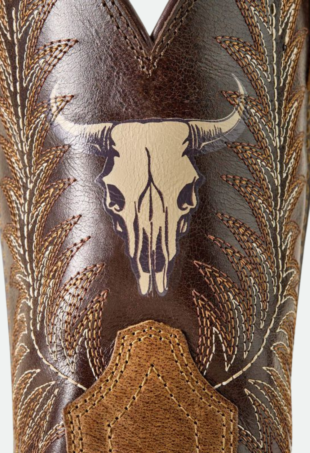 Ariat Youth Stampede Wide Square Toe Western Boot - Desert Brown|Thunder Brown