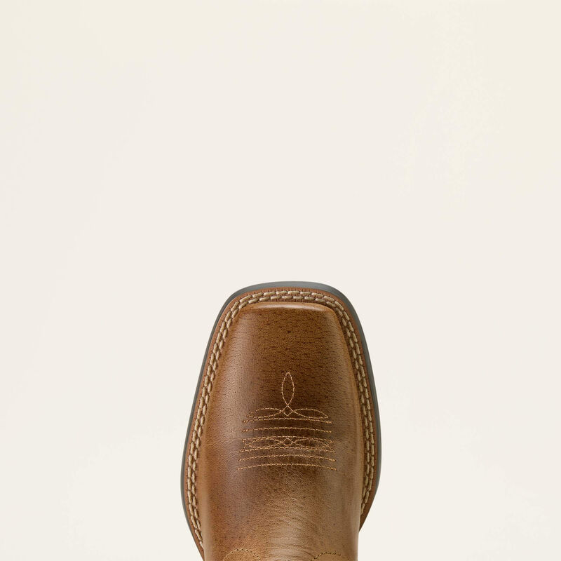 Ariat Youth Stampede Wide Square Toe Western Boot - Desert Brown|Thunder Brown