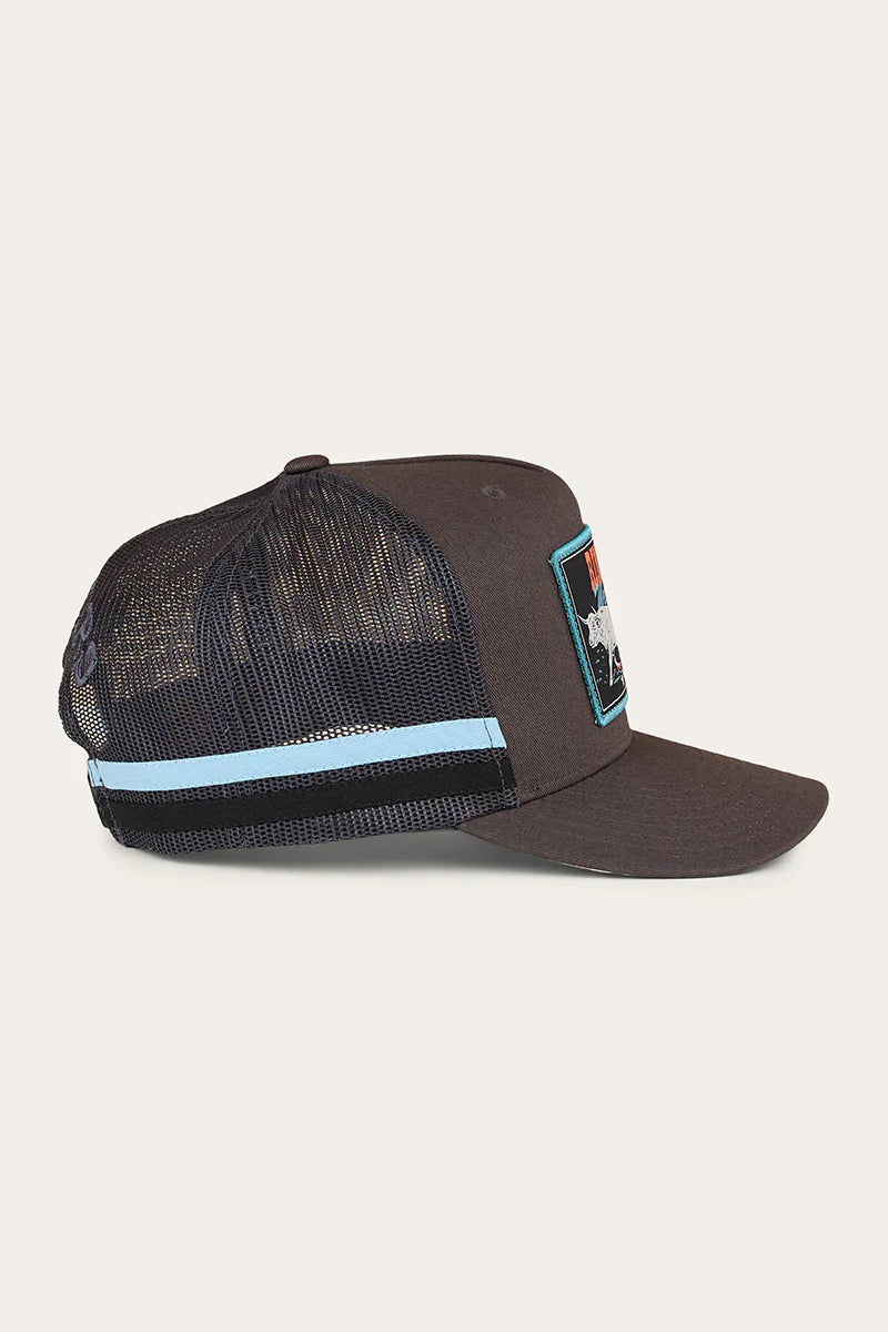 Ringers Western Unisex Stickin Together Deep Fit Trucker Cap - Charcoal/Blue