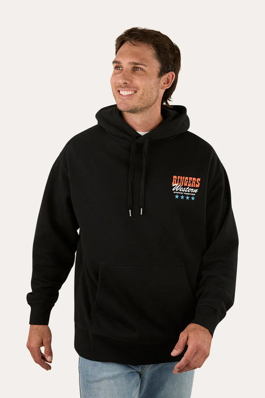 Ringers Western Mens Stickin Together Pullover Hoodie - Black