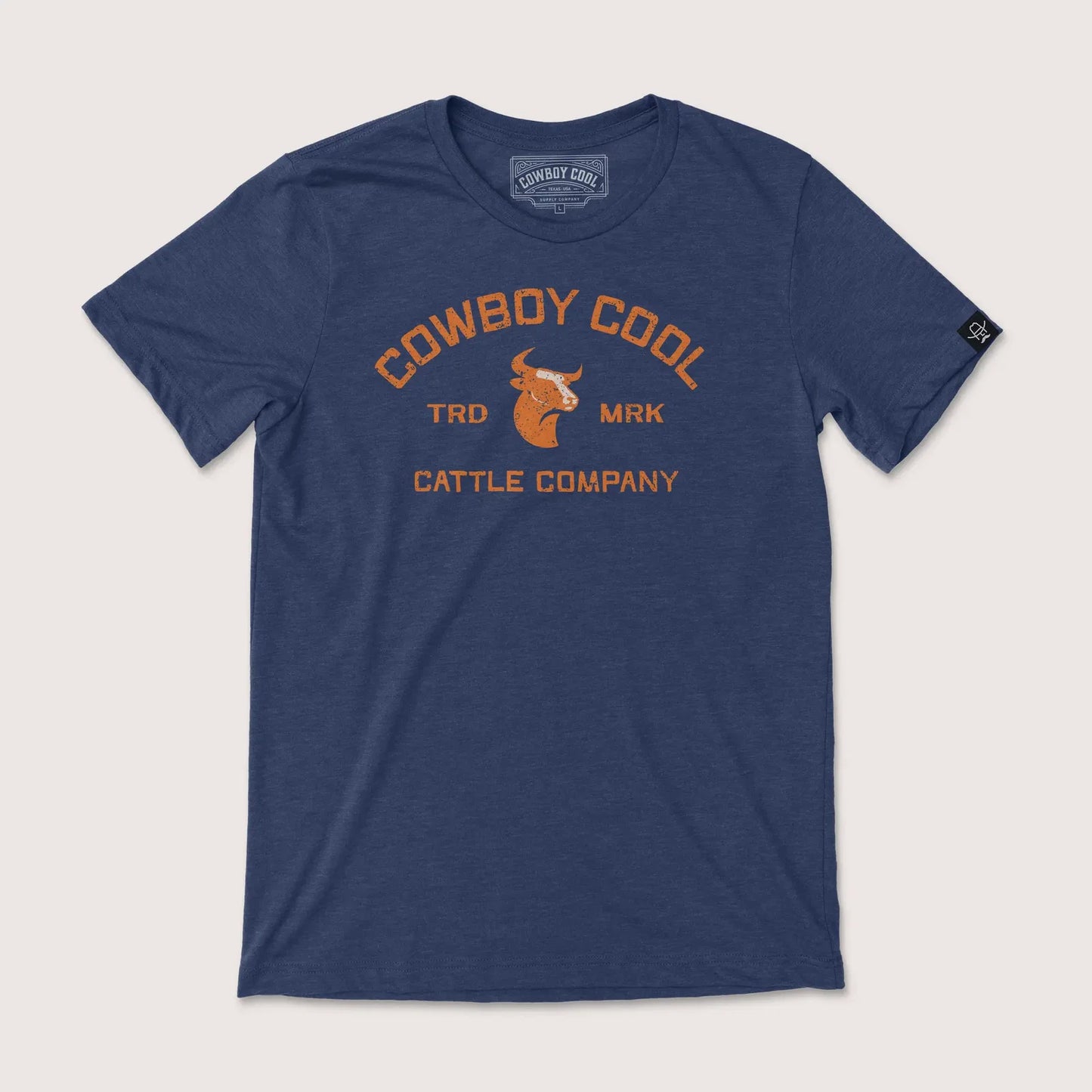 Cowboy Cool Unisex Stockman T-Shirt - Navy