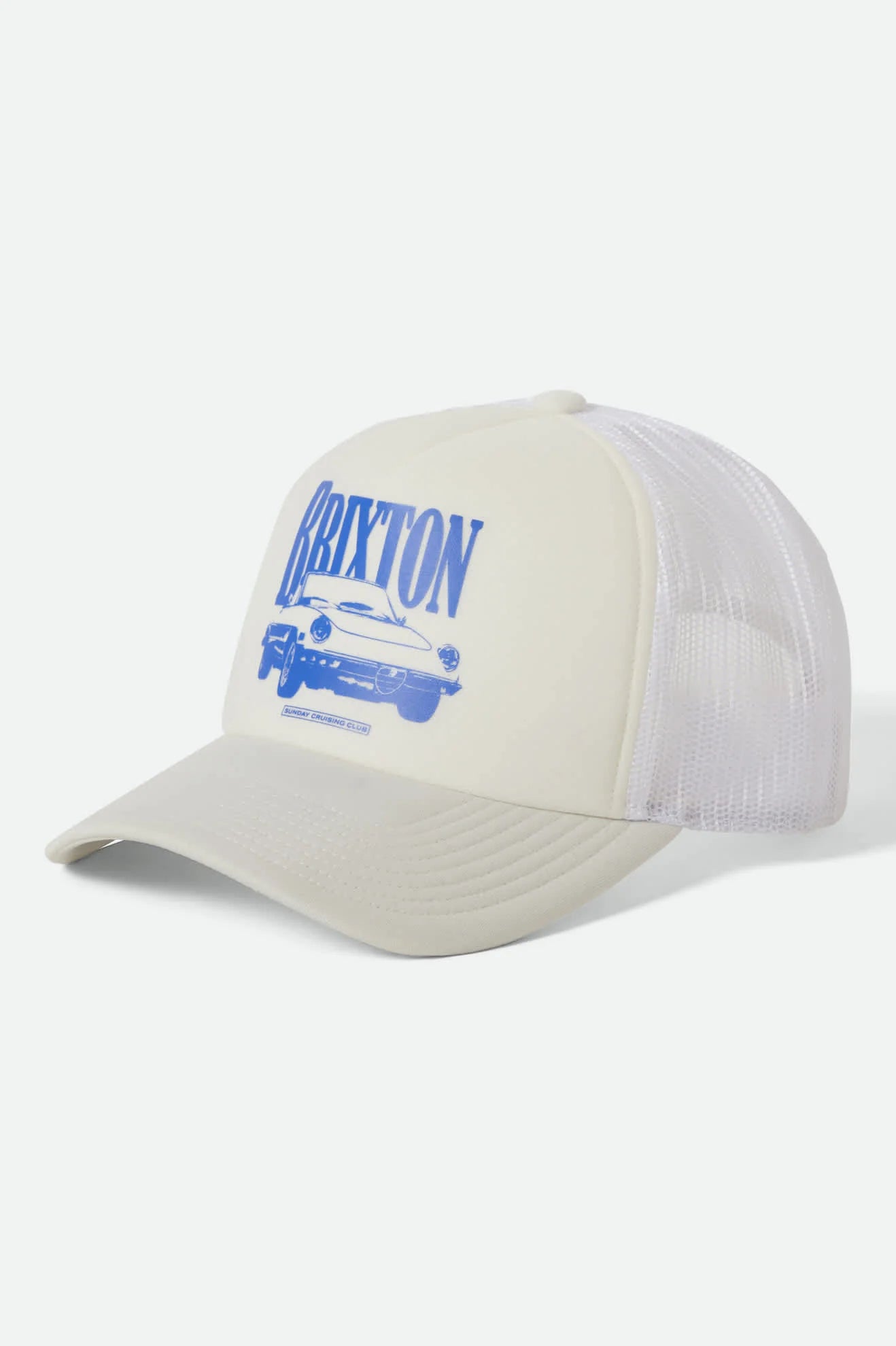Brixton Sunday Cruising Club NetPlus Trucker Hat - Off White