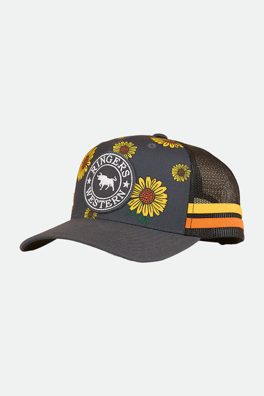 Ringers Western Sunflowers Trucker Cap - Black / Multi