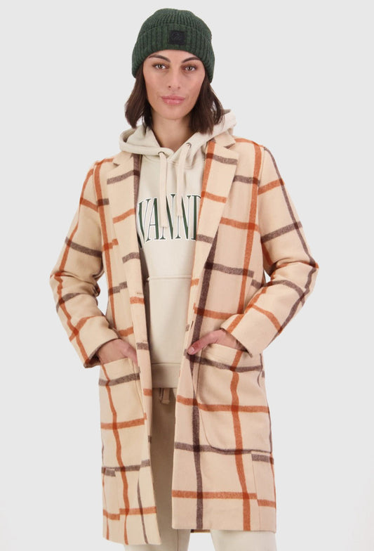 Swanndri Women's Monarch Wool Car Coat - Vintage Check
