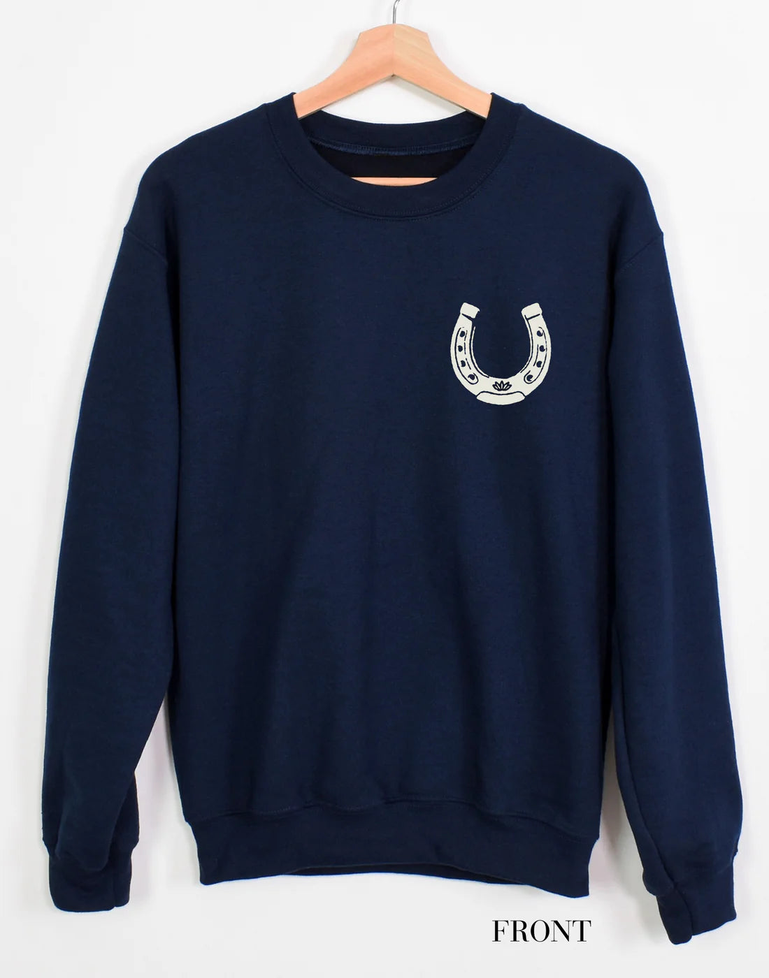 Ali Dee Heritage Horseshoe Pullover Sweatshirt - Navy