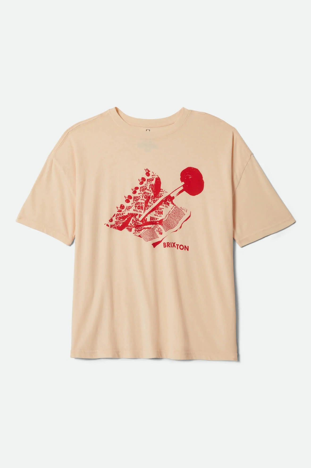 Brixton Women's Sweet Treat Oversized Boyfriend T-Shirt - Whitecap