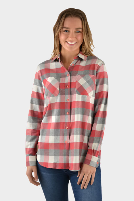 Dux Bak Women's Marlo 2-pocket Flannel Shirt (Chrysanthemum)