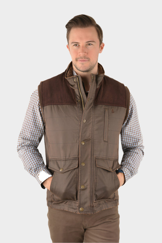 Thomas Cook Men's Bradman Faux Oilskin Vest