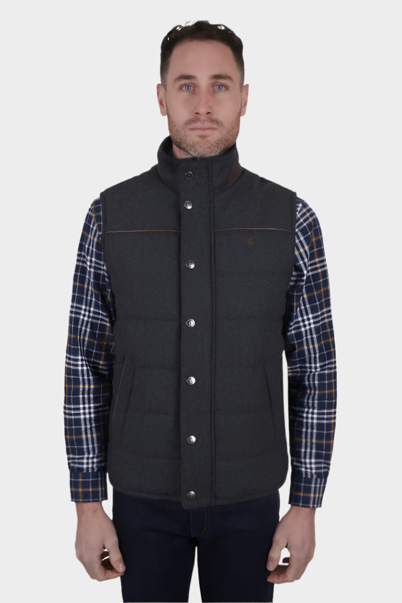 THOMAS COOK MENS STRATHFORD VEST (CHARCOAL MARLE)