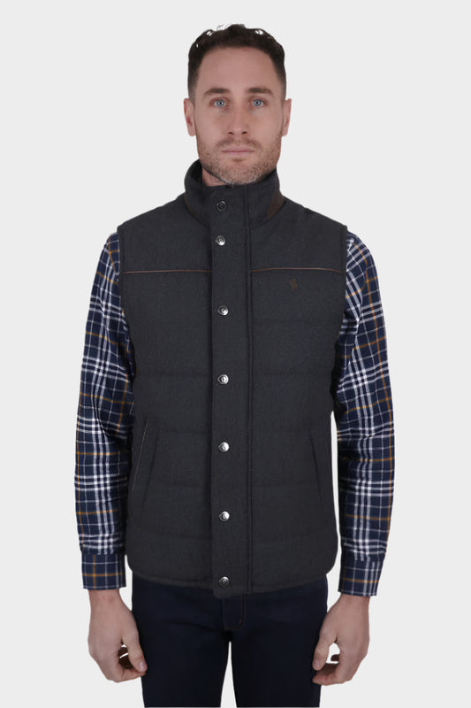 THOMAS COOK MENS STRATHFORD VEST (CHARCOAL MARLE)