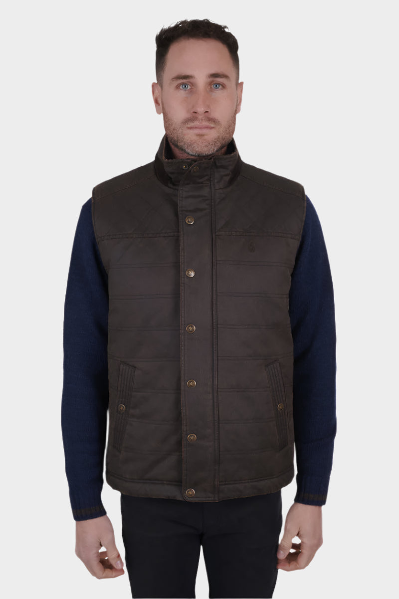 THOMAS COOK MENS KEIRAN VEST (RUSTIC MULCH)