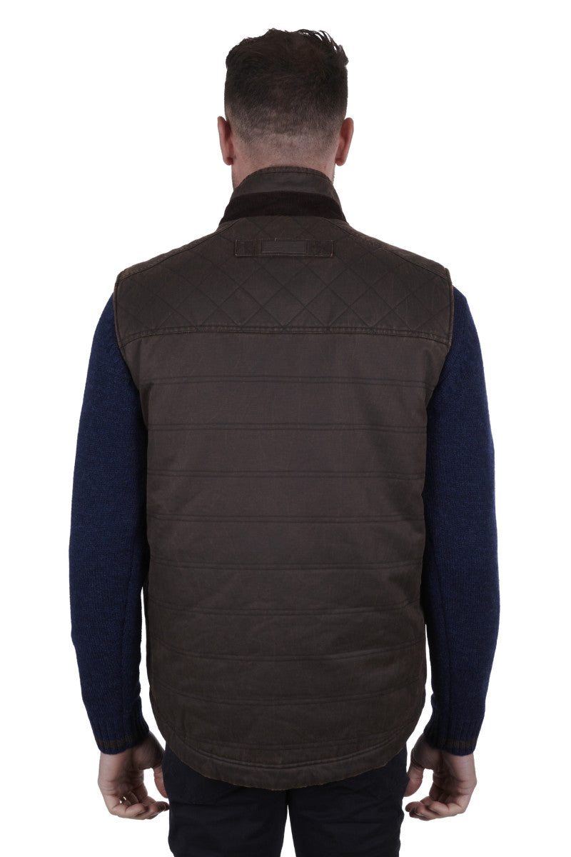 THOMAS COOK MENS KEIRAN VEST (RUSTIC MULCH)
