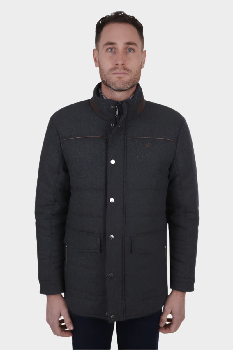 THOMAS COOK MENS STRATHFORD JACKET (CHARCOAL MARLE)