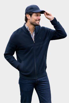 THOMAS COOK MENS JOSE ZIP UP JACKET (DARK NAVY)