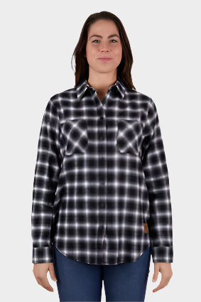 DUX BAK WOMENS PAULA THERMAL L/S SHIRT (BLACK)