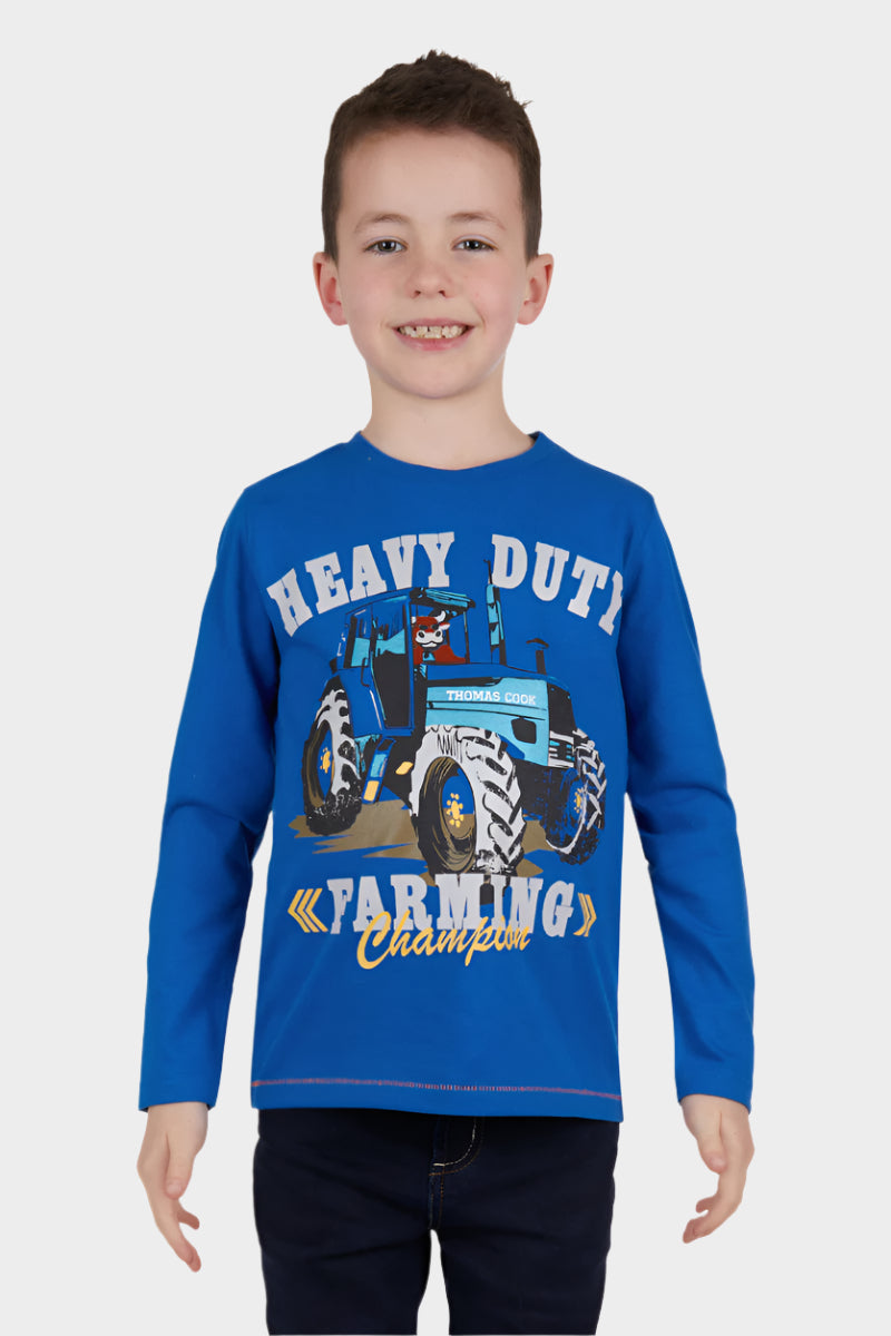 THOMAS COOK BOYS CHAMPION L/S TEE (ROYAL)