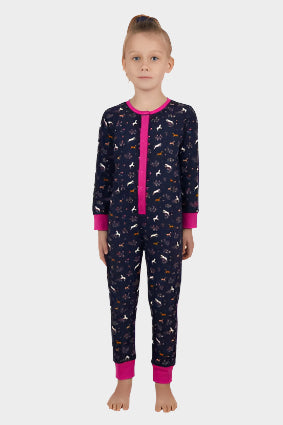 THOMAS COOK GIRLS SHINE ONESIE (NAVY/BERRY)
