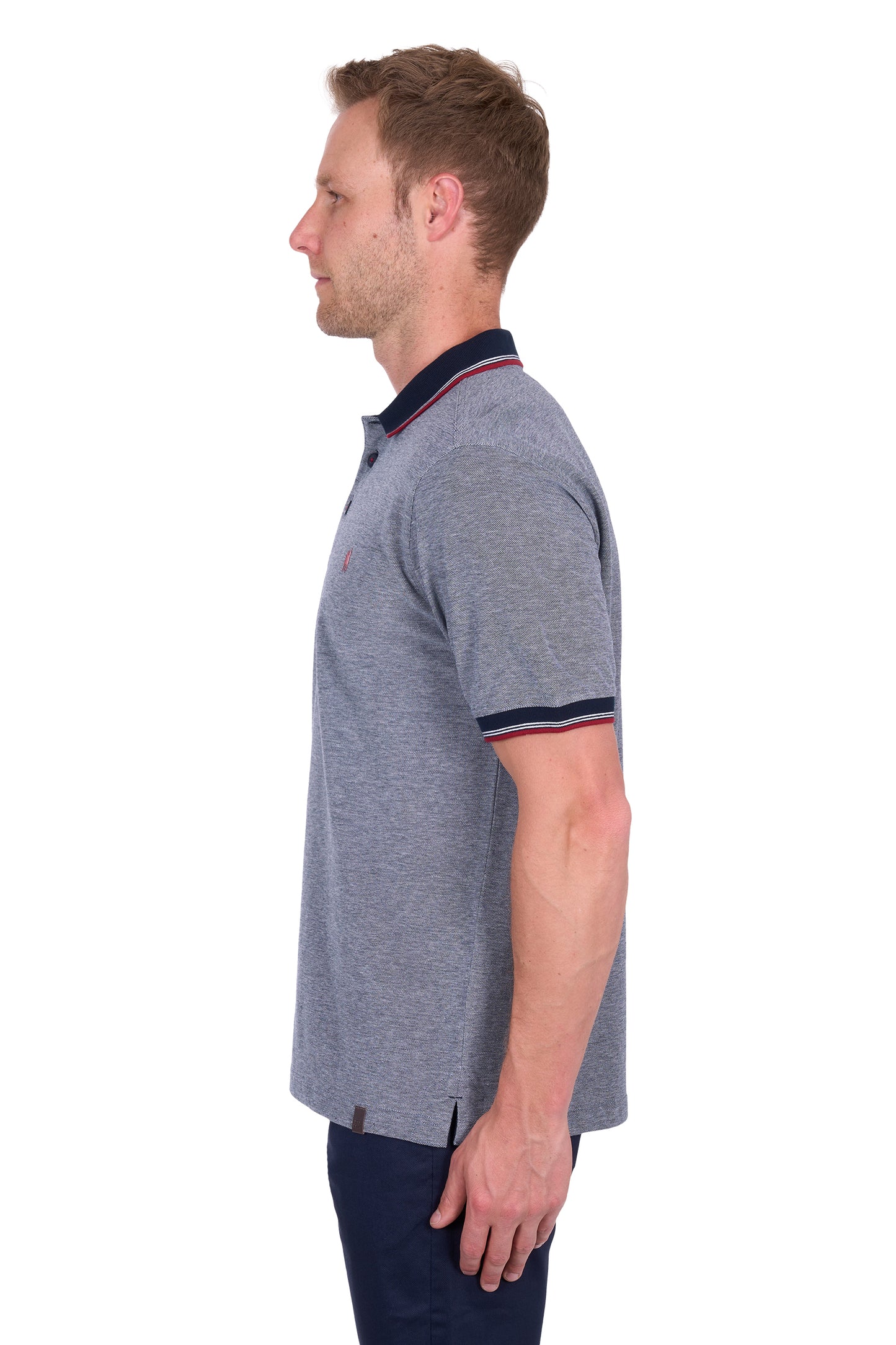 Thomas Cook Men's Dan Tailored Ss Polo - Navy/Marle
