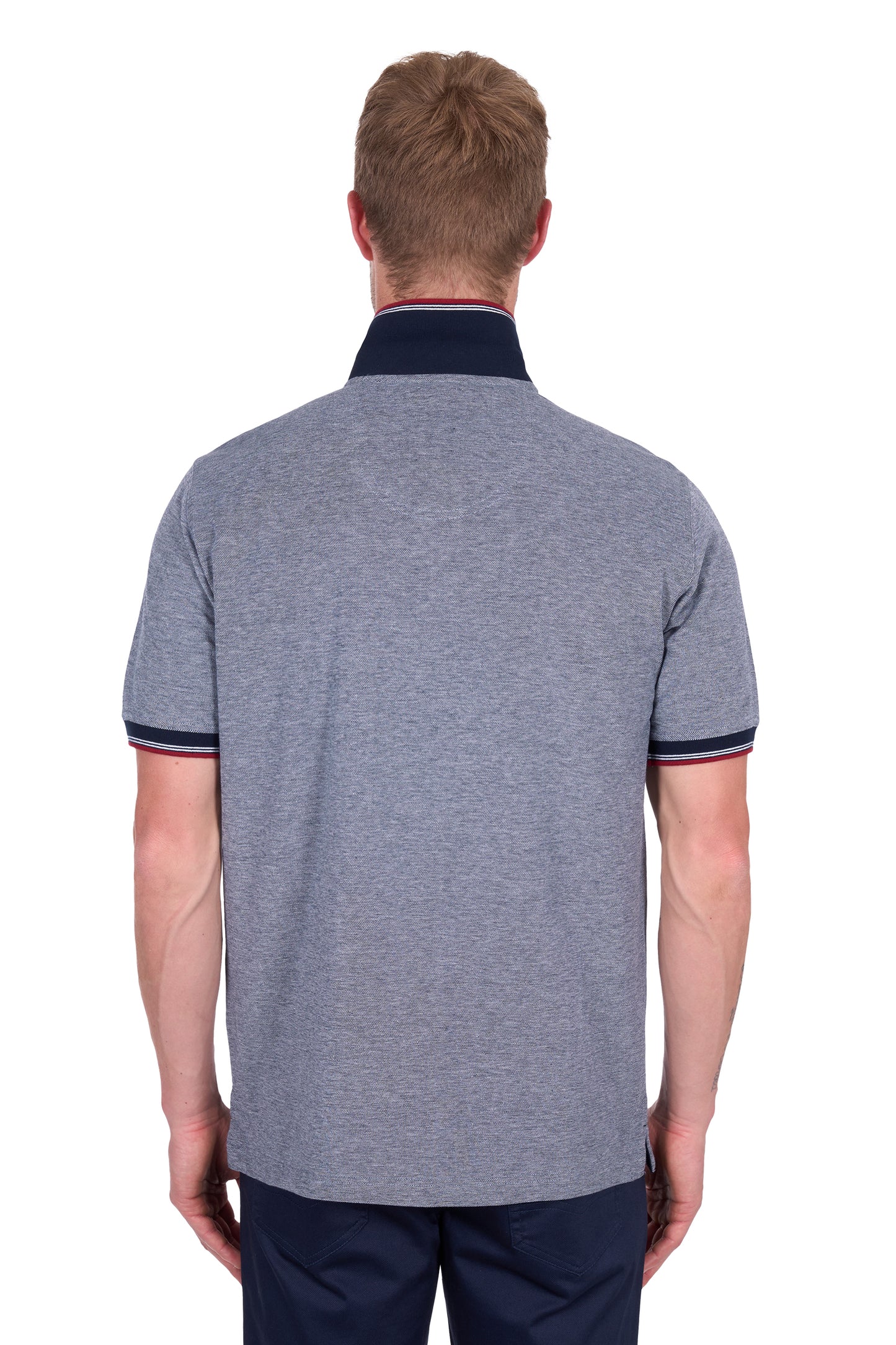 Thomas Cook Men's Dan Tailored Ss Polo - Navy/Marle