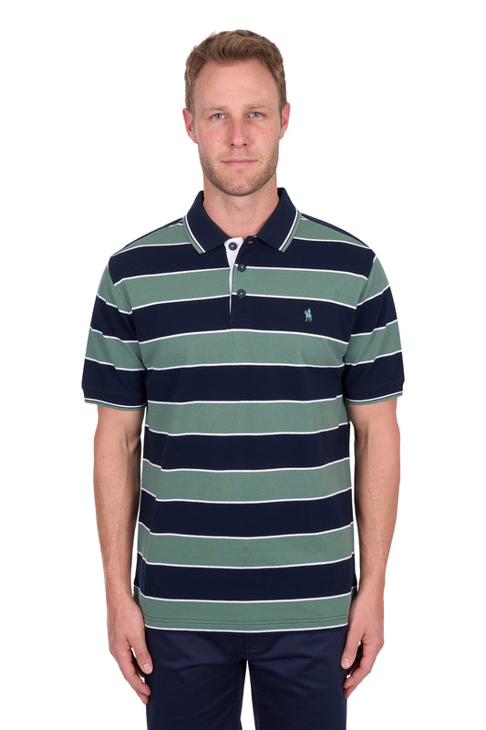 Thomas Cook Men's Todd Tailored Ss Polo - Navy/Sage