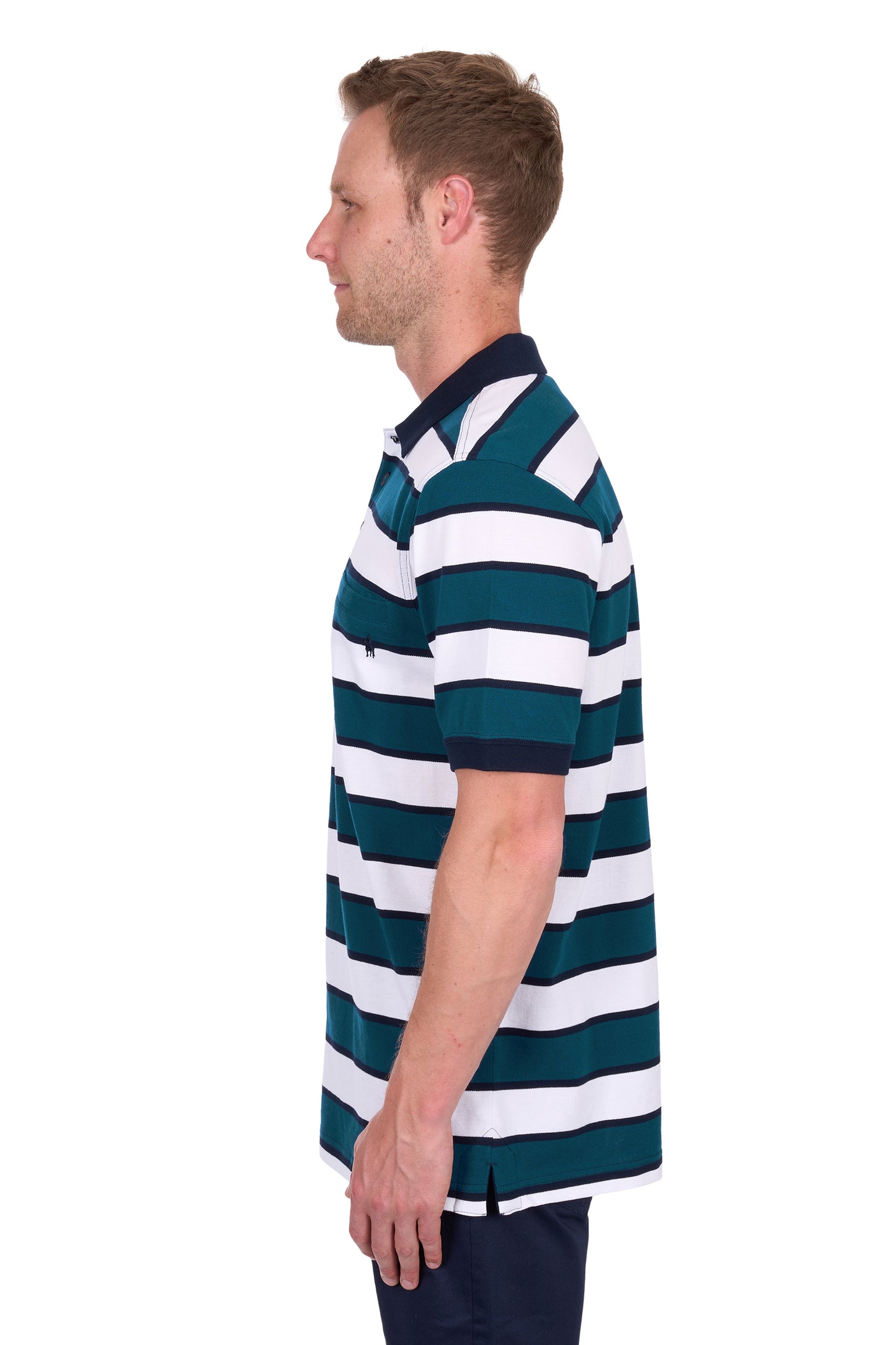Thomas Cook Men's Ryan 1Pkt Ss Polo - White/Ocean