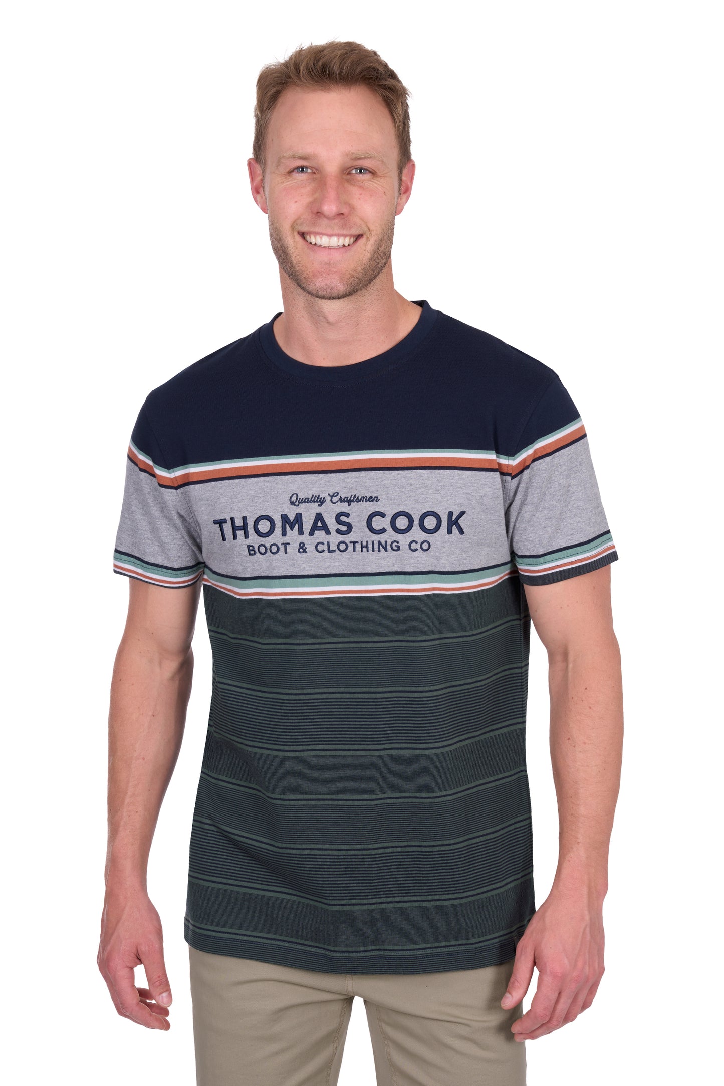 Thomas Cook Men's Dion Ss Tee - Navy/Green