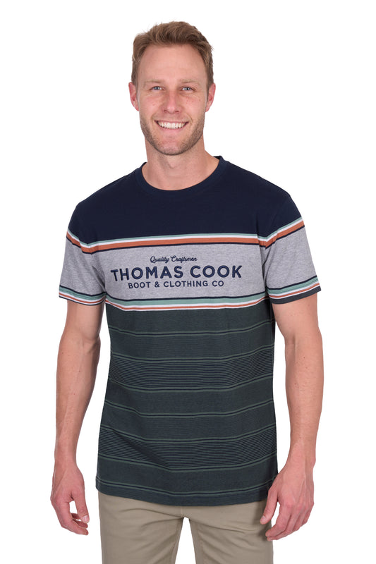 Thomas Cook Men's Dion Ss Tee - Navy/Green