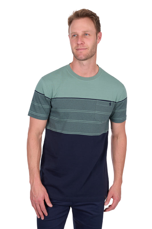 Thomas Cook Men's Jason 1Pkt Ss Tee - Navy/Sage