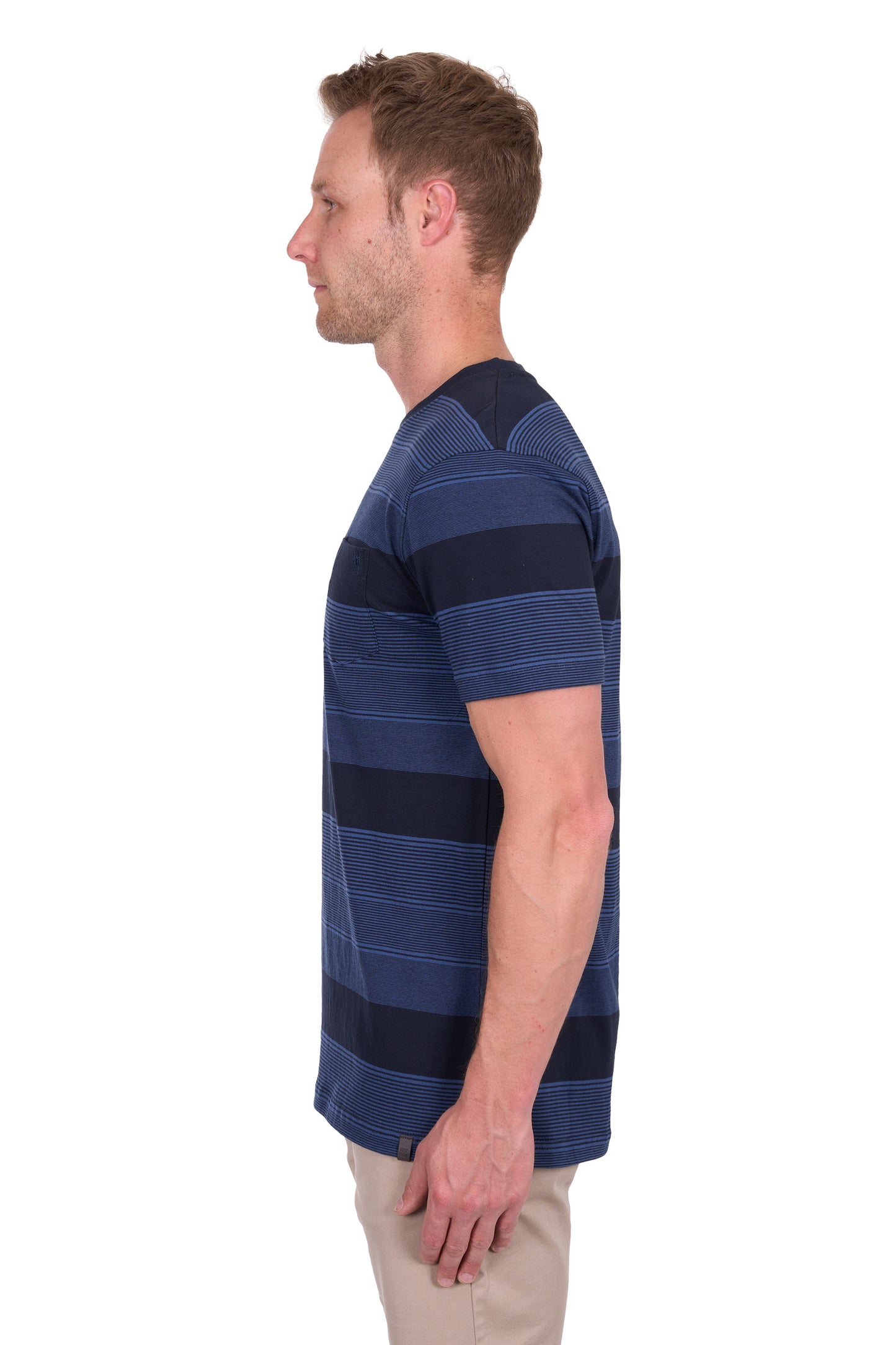Thomas Cook Men's Edward 1Pkt Ss Tee - Navy/Blue Ocean