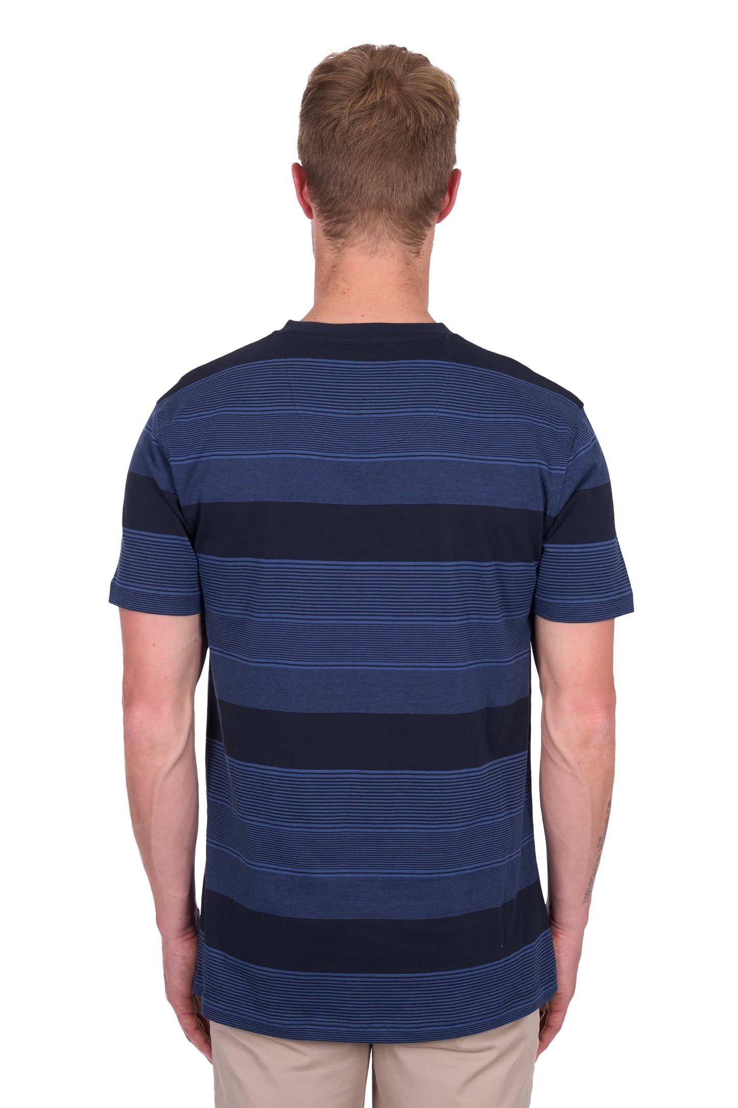 Thomas Cook Men's Edward 1Pkt Ss Tee - Navy/Blue Ocean