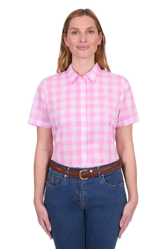 Thomas Cook Women's Eliza Ss Shirt - Pink/White