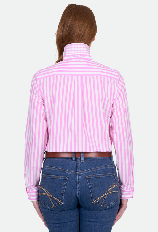 Thomas Cook Women's Charlotte Ls Shirt - Pink/White