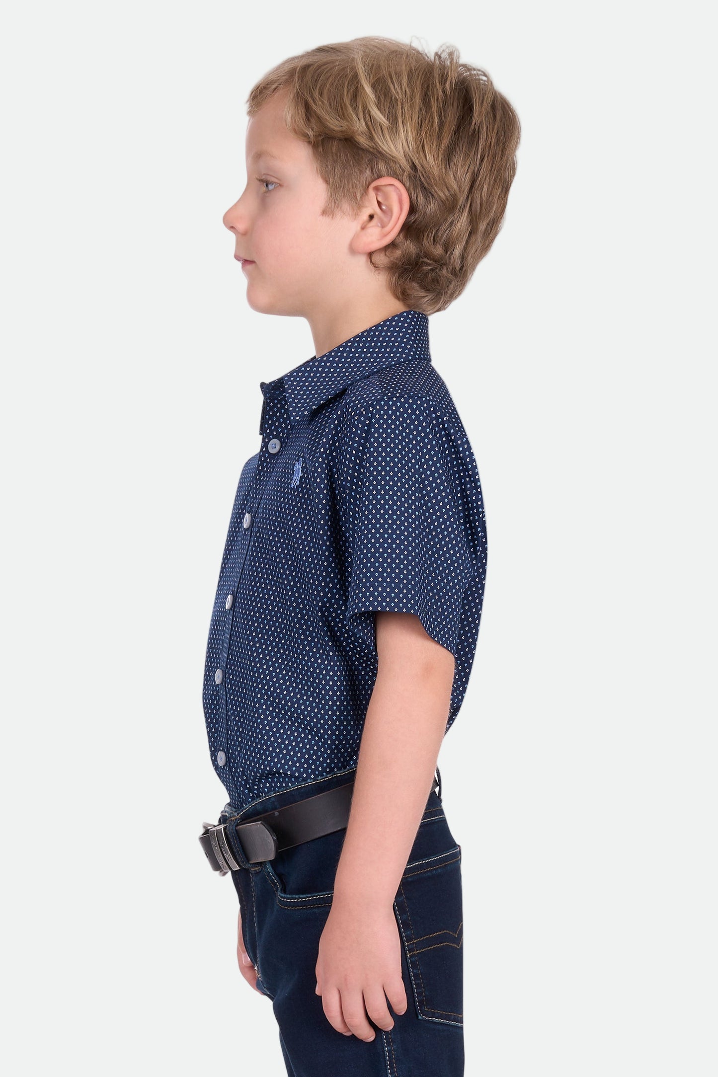 Thomas Cook Boy's David Ss Shirt - Navy/Blue