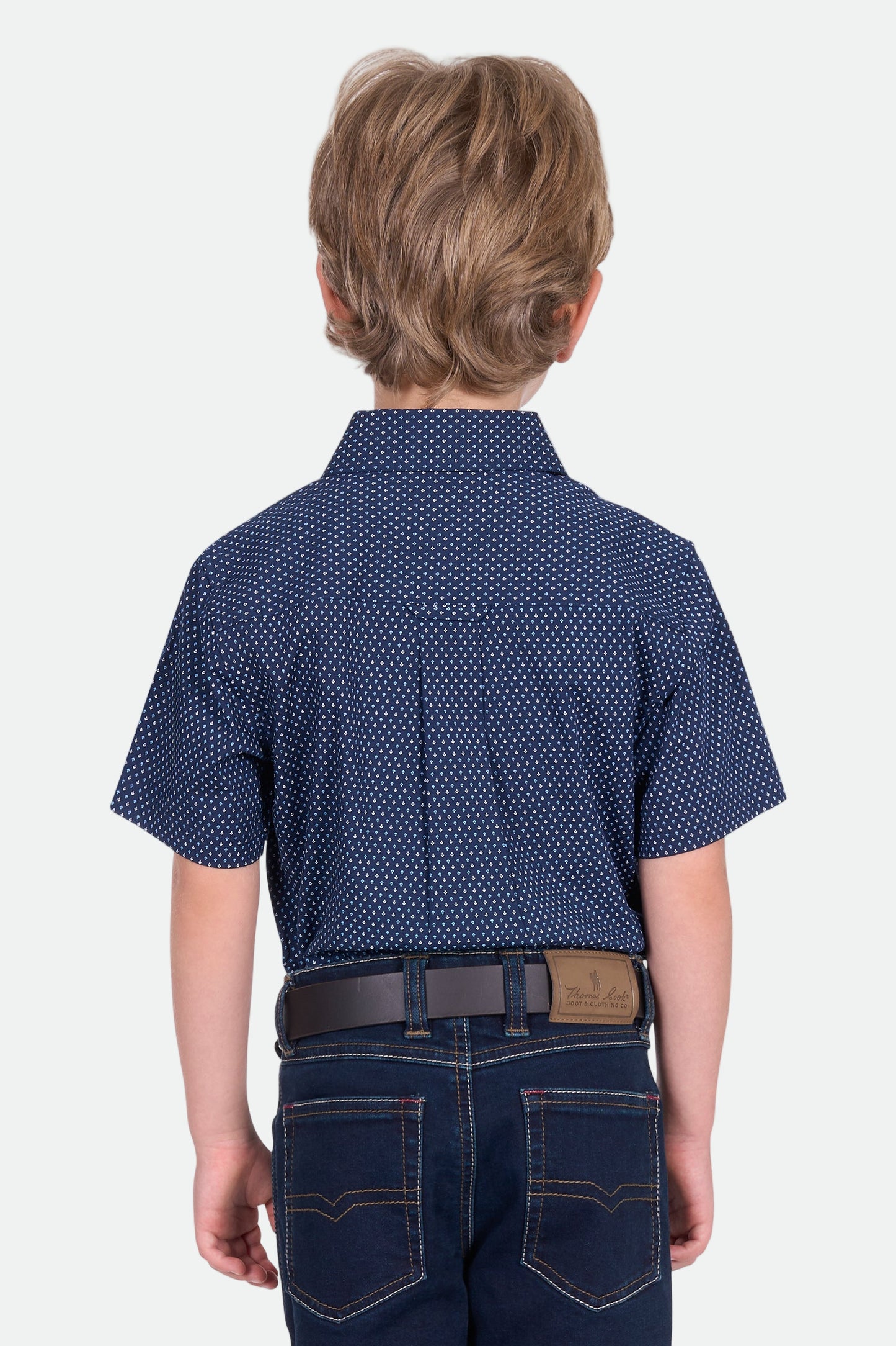 Thomas Cook Boy's David Ss Shirt - Navy/Blue