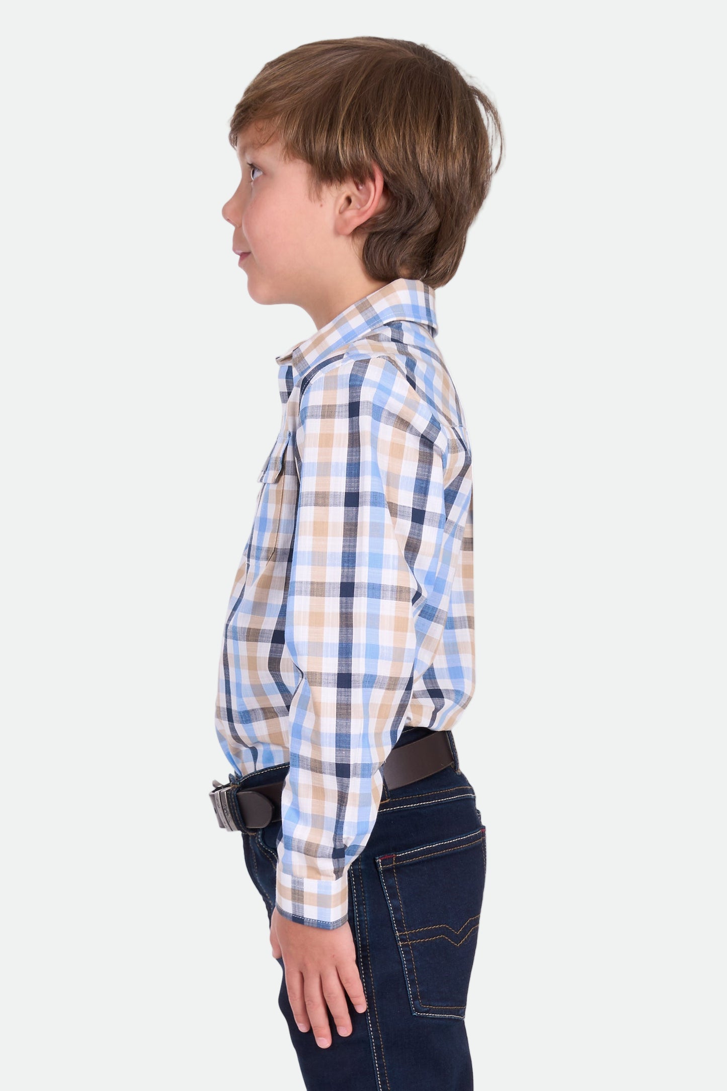 Thomas Cook Boy's Jesse 2Pkt Ls Shirt - Navy/Tan
