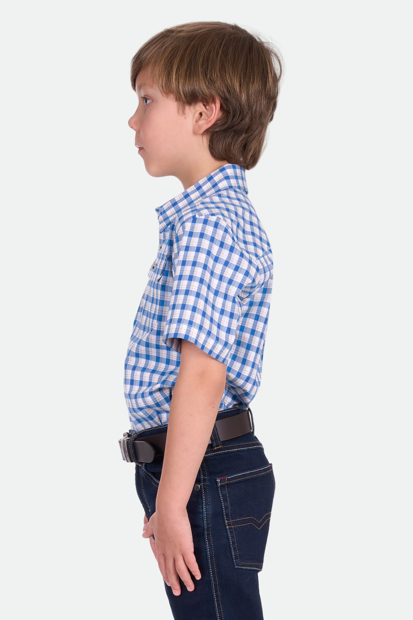 Thomas Cook Boy's Chris 2Pkt Ss Shirt - Blue/Tan