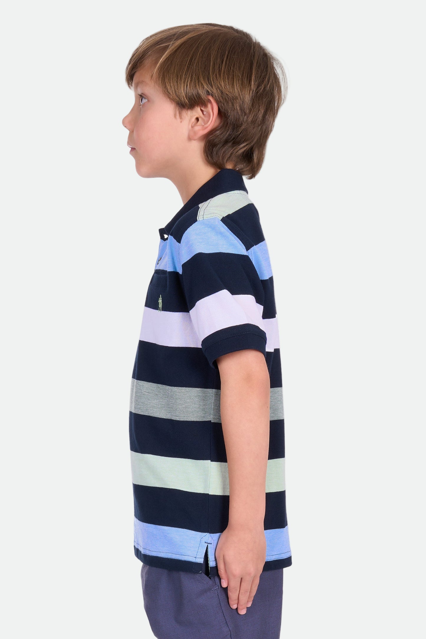 Thomas Cook Boy's Charles 1Pkt Ss Polo - Navy/Green