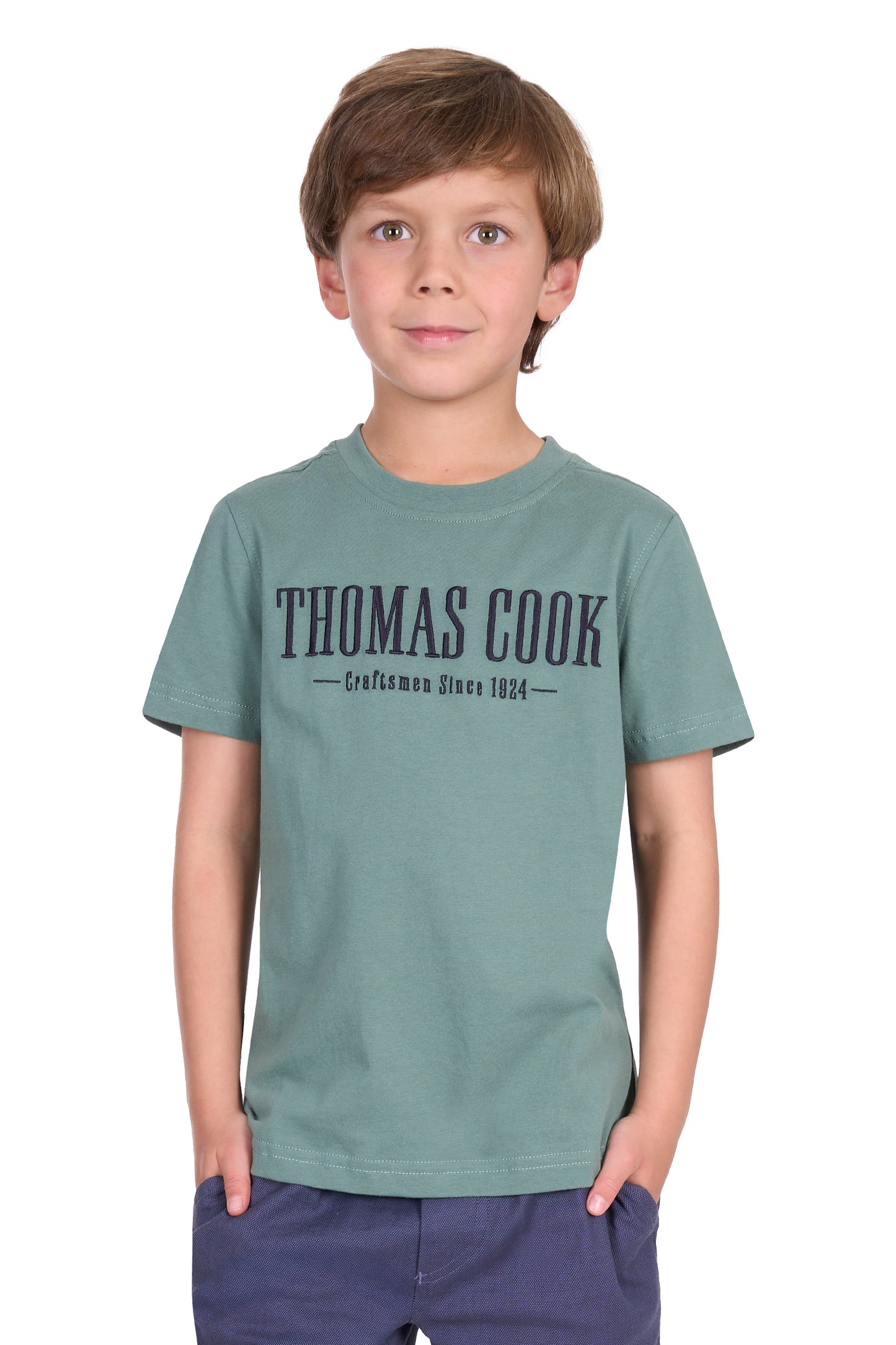 Thomas Cook Boy's Nathan Ss Tee - Sage