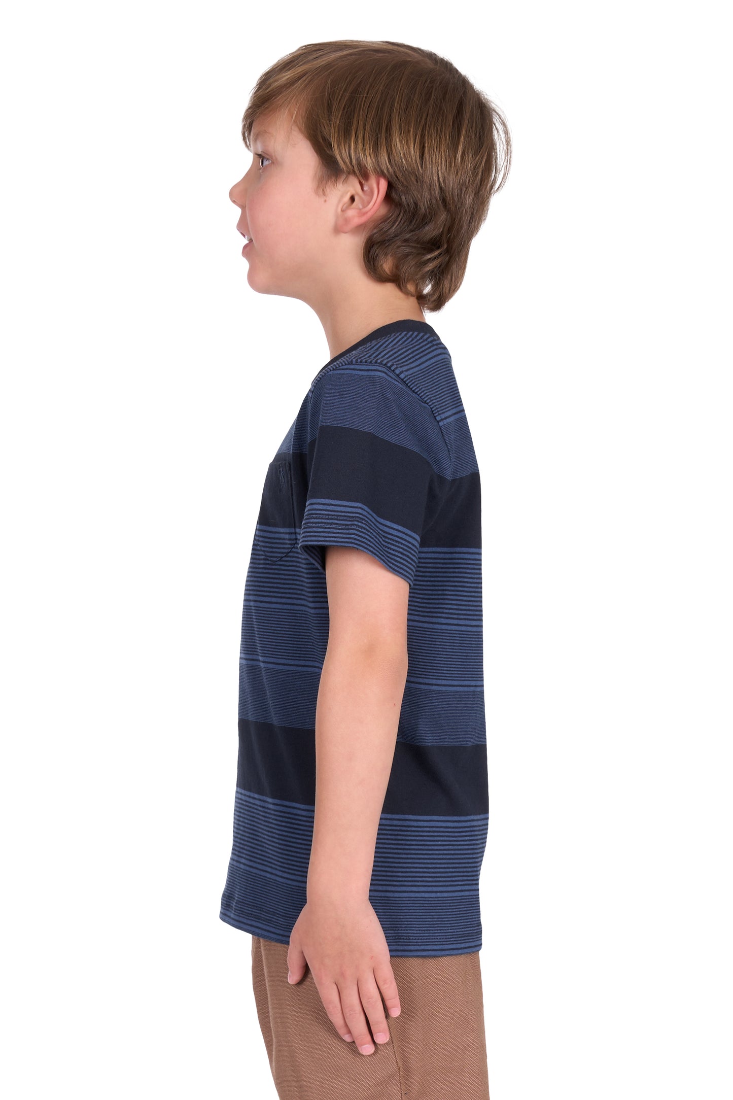 Thomas Cook Boy's Edward 1Pkt Ss Tee - Navy/Blue Ocean