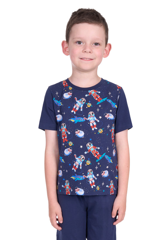 Thomas Cook Boy's Galaxy Pajamas - Navy