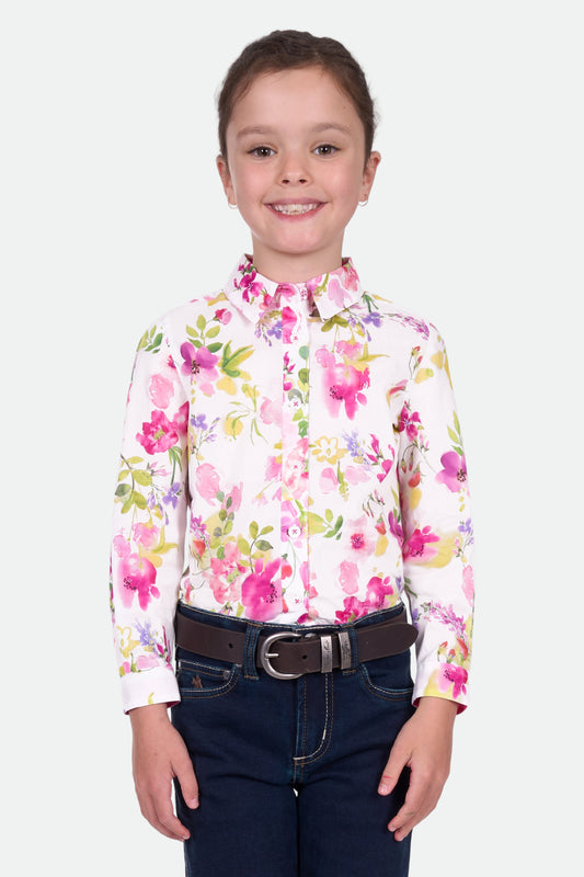 Thomas Cook Girl's Mila Ls Shirt - Pink/Multi