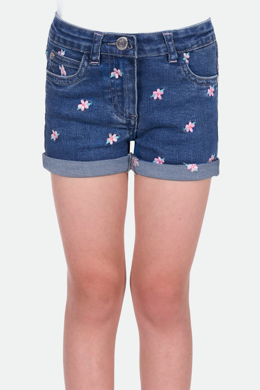 Thomas Cook Girl's Hailey Denim Short - Mid Wash