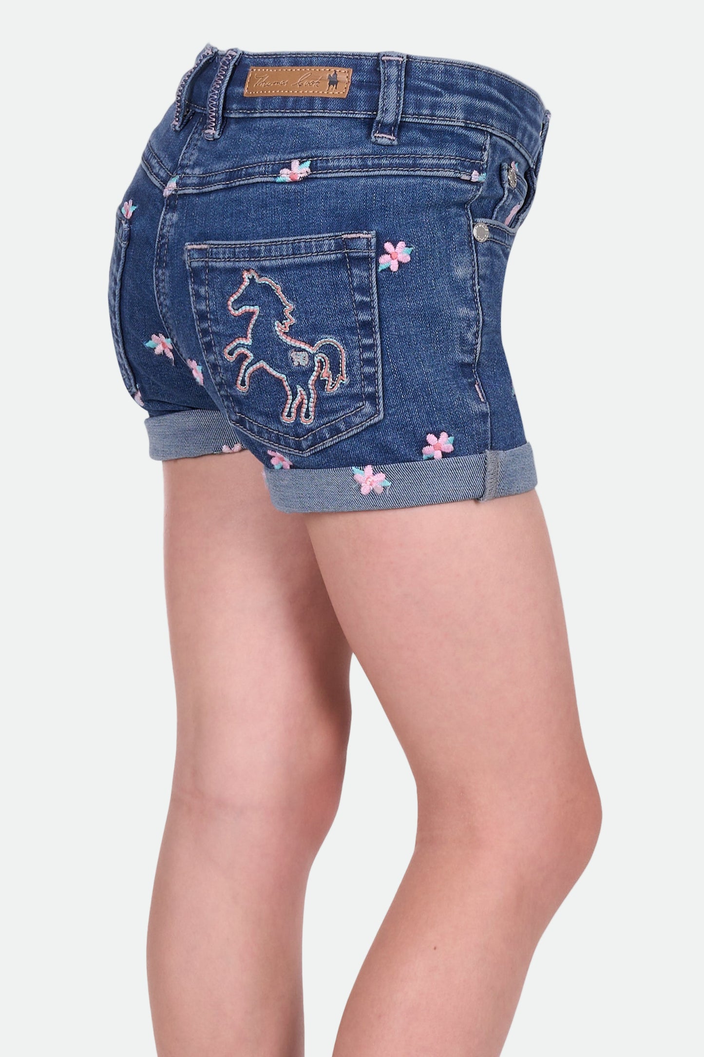 Thomas Cook Girl's Hailey Denim Short - Mid Wash
