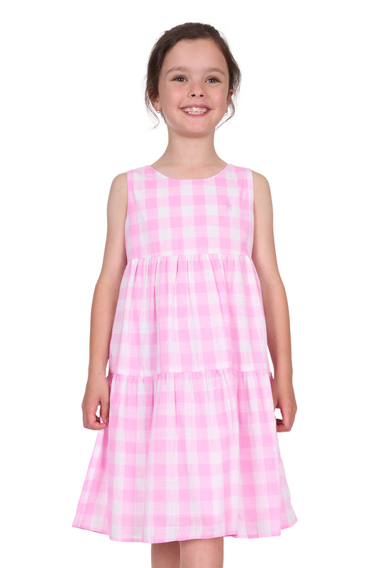 Thomas Cook Girl's Amity Dress - Pink/White