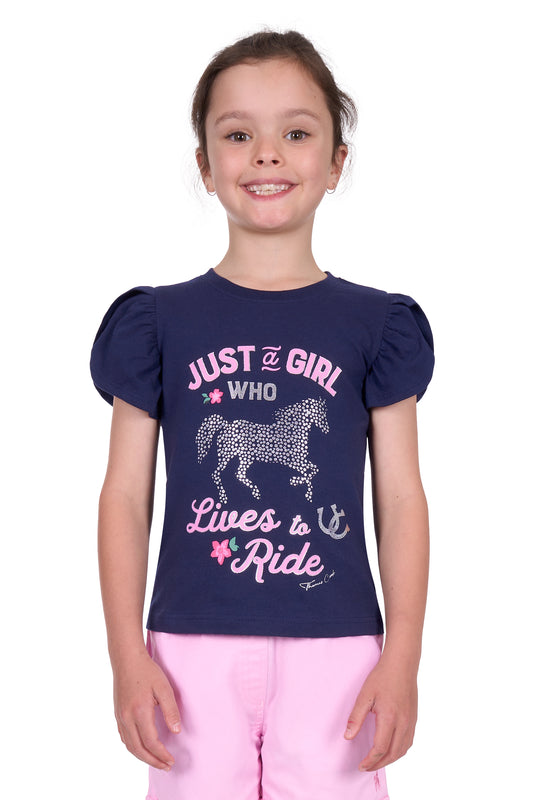 Thomas Cook Girl's Heide Ss Tee - Navy