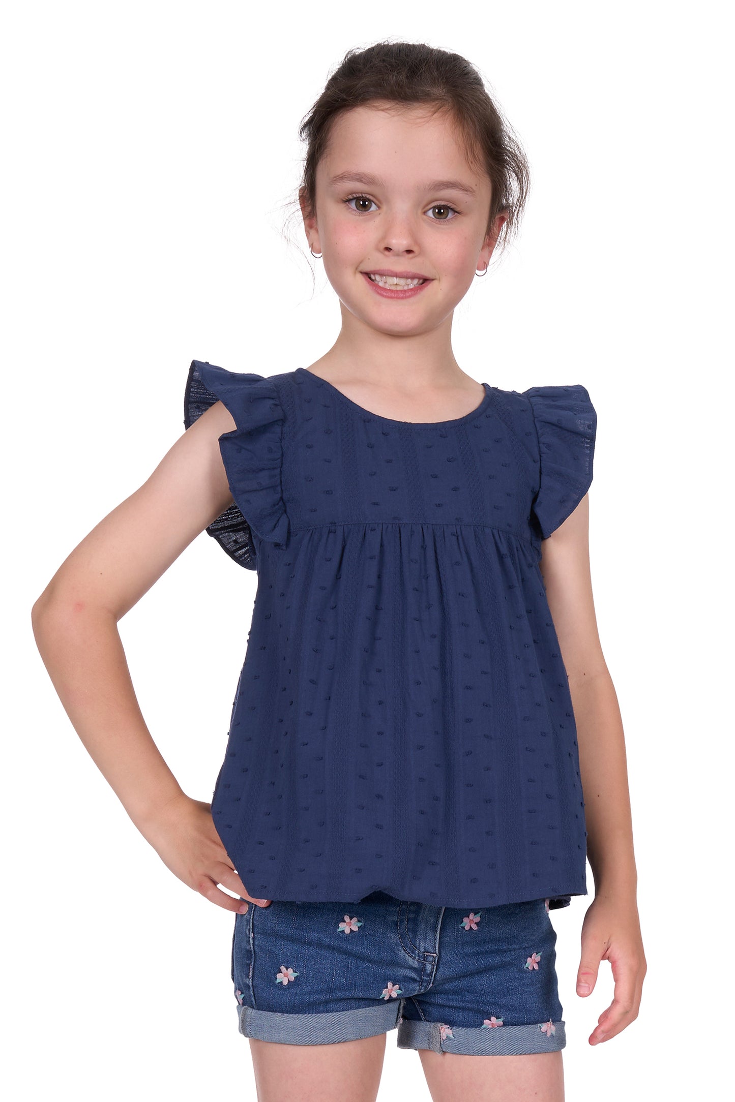 Thomas Cook Girl's Isla Ss Blouse -  Navy